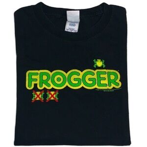 Frogger Videogame L T-shirt 80s Arcade Retro 8-bit Konami